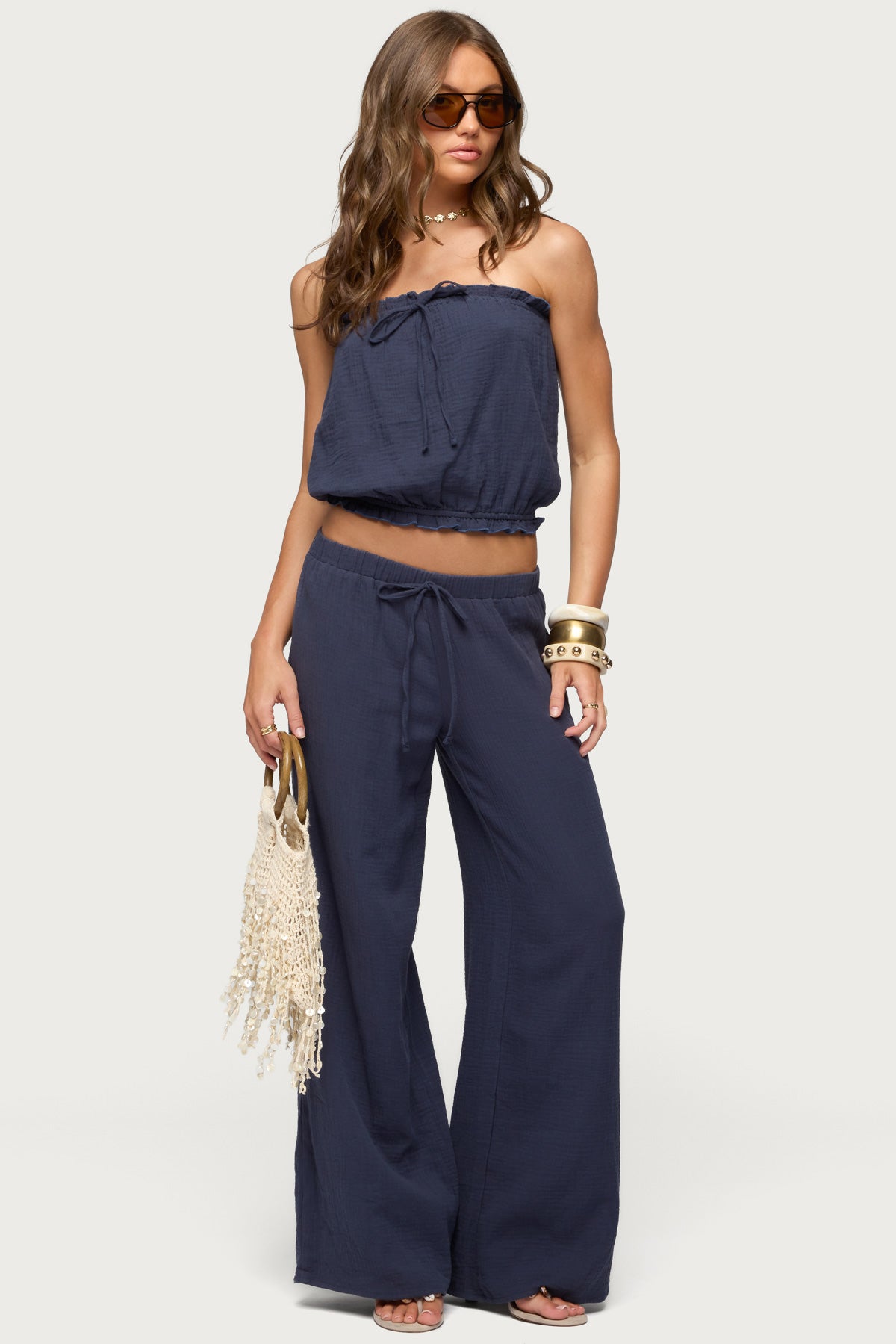 Viktoria Strapless Gauze Bubble Top - Image 2