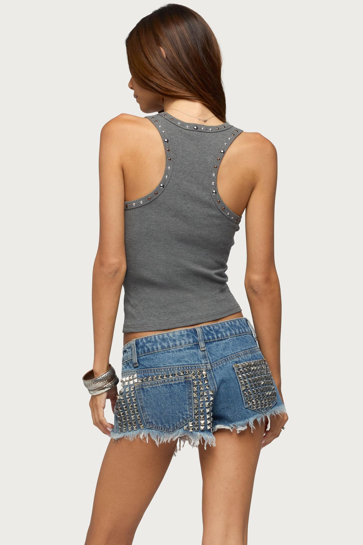 Charis Studded Ribbed Tank Top - Image 4