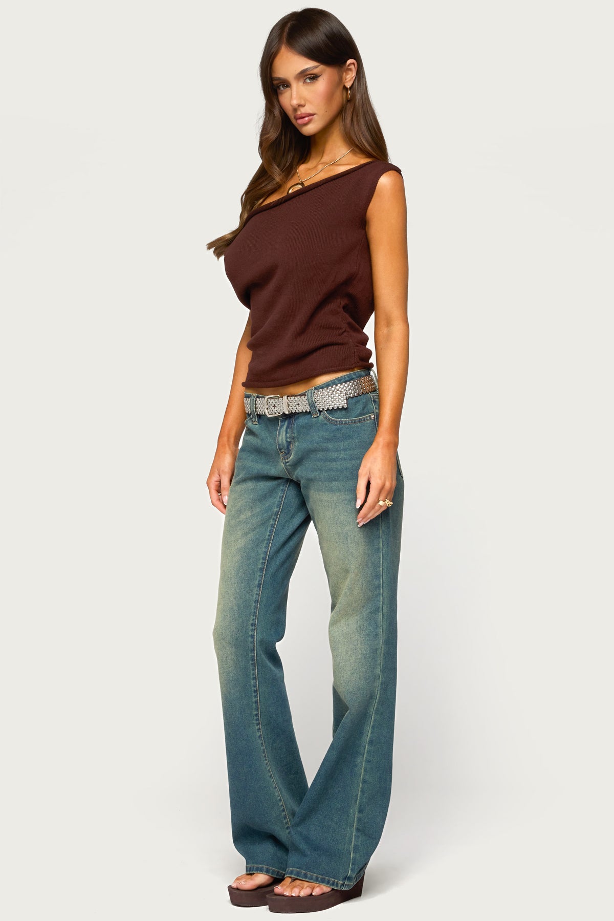 Lauria Off Shoulder Knit Top - Image 4