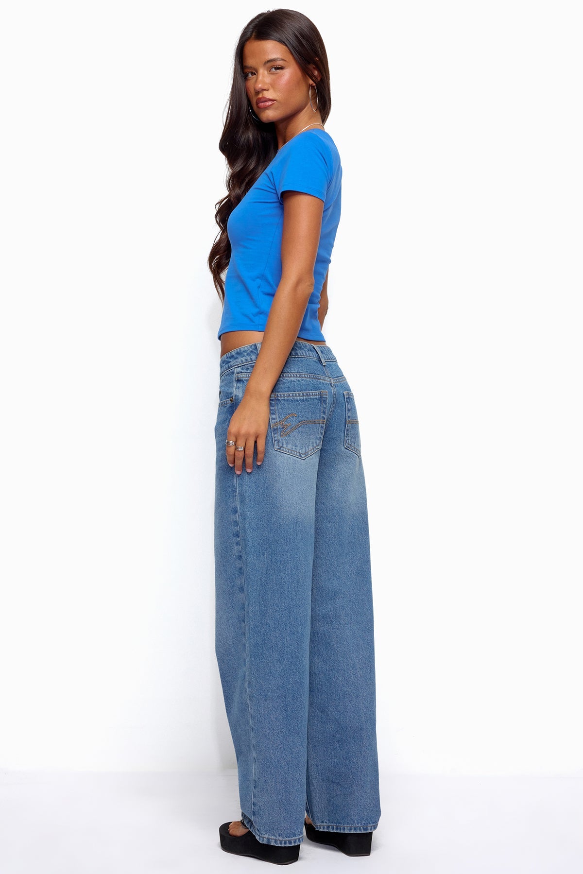 Breslin Low Rise Straight Leg Jeans - Image 7