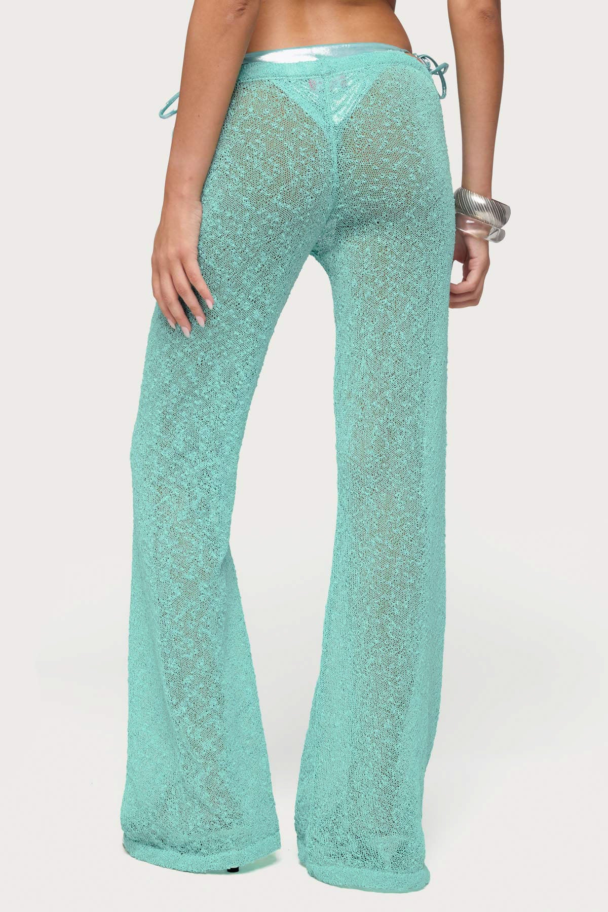 Bena Textured Knit Flared Pants - Image 5