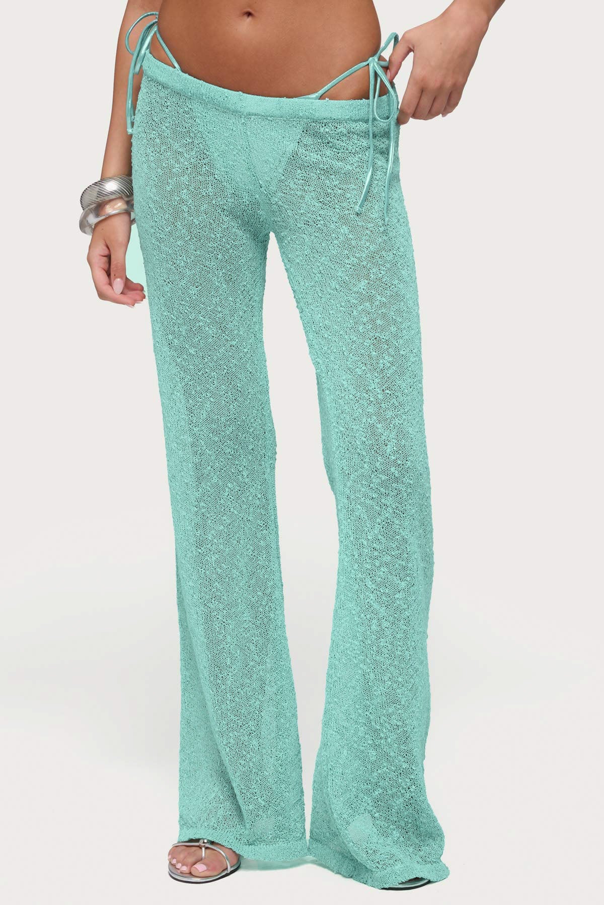 Bena Textured Knit Flared Pants - Image 2