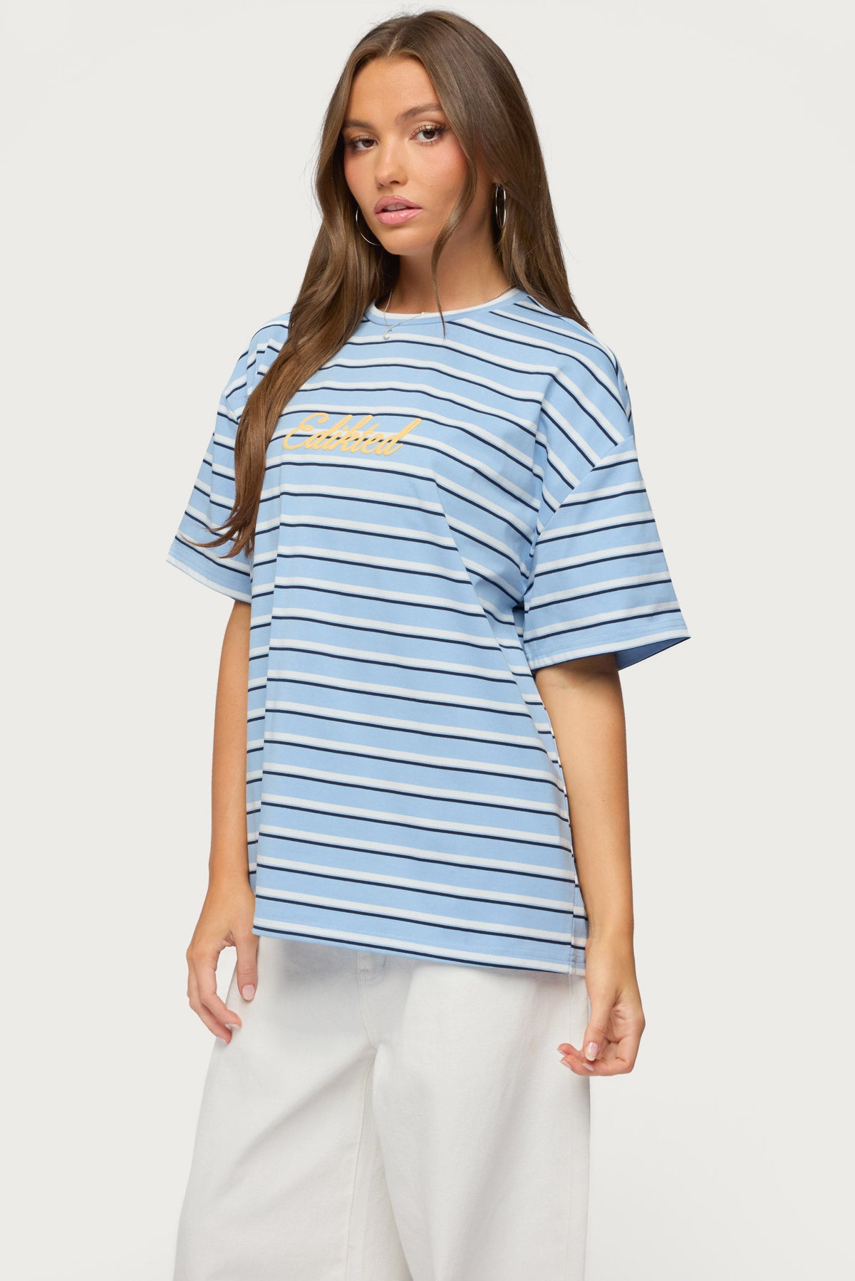 Chill Girl Striped Oversized T Shirt - Image 4