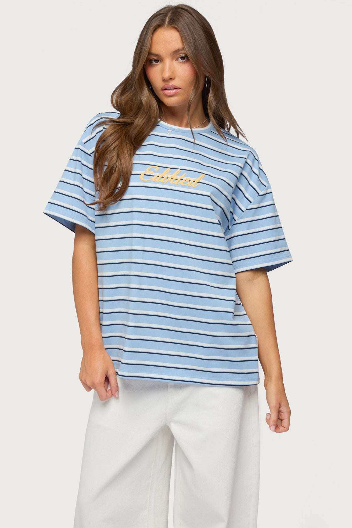 Chill Girl Striped Oversized T Shirt - Image 3