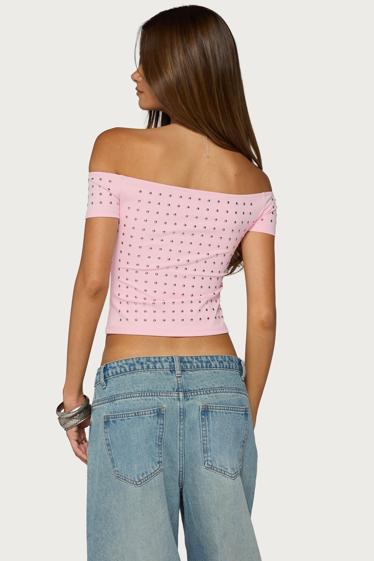Mack Studded Off Shoulder Top - Image 6