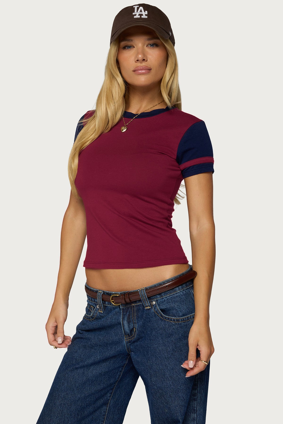 Sophiah Contrast T Shirt - Image 4