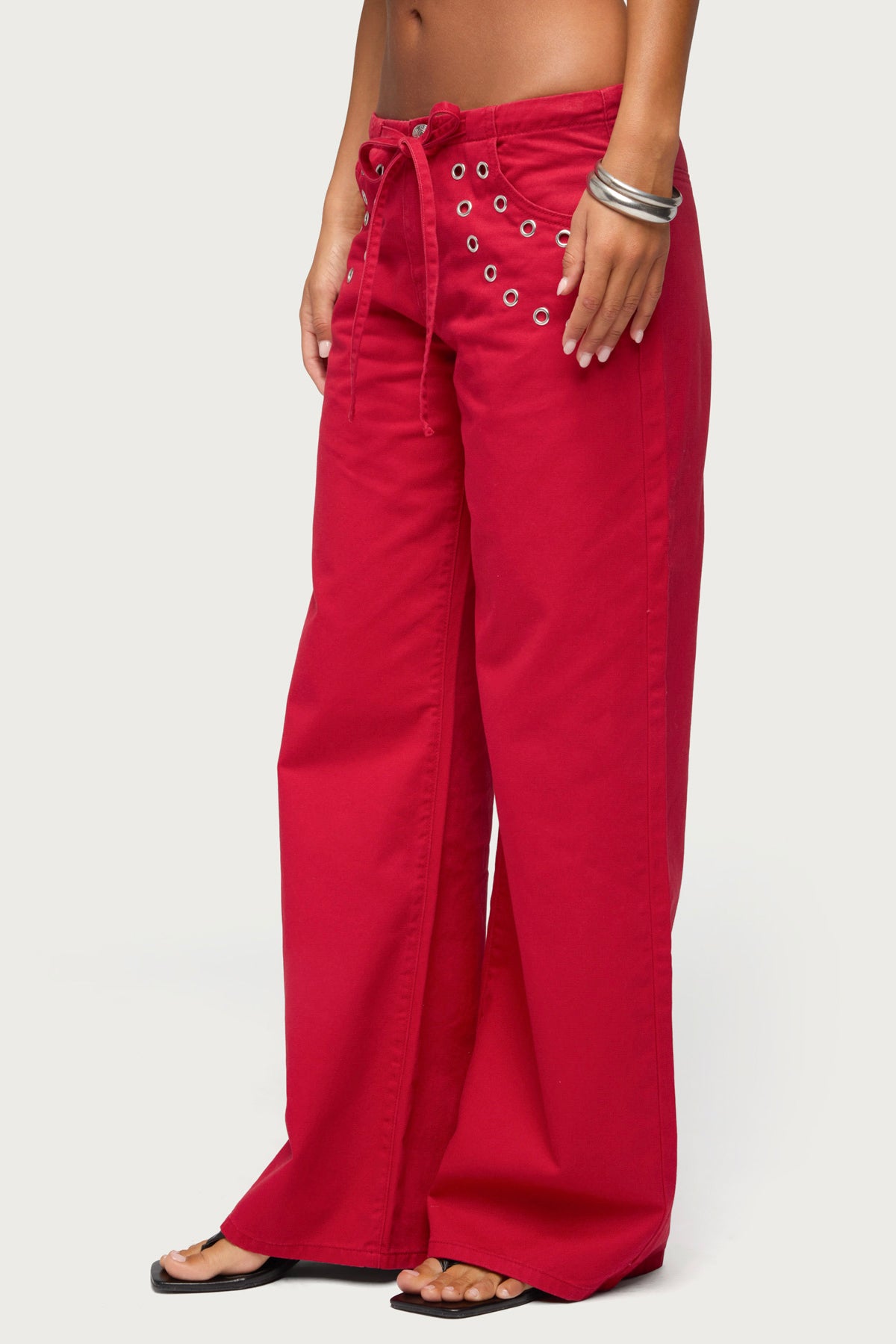 Kala Grommet Low Rise Baggy Jeans - Image 3