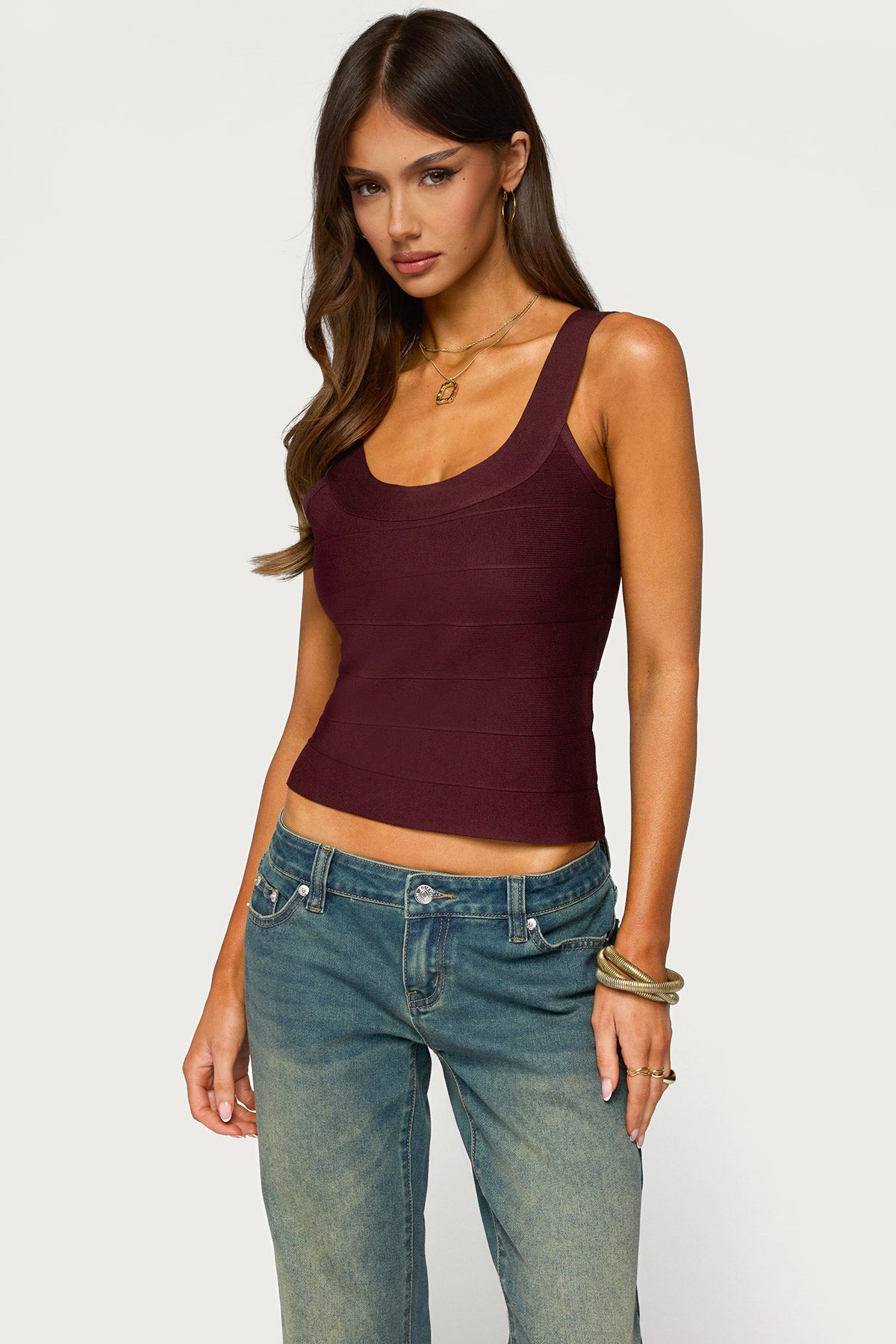 Akina Bandage Knit Tank Top - Image 3