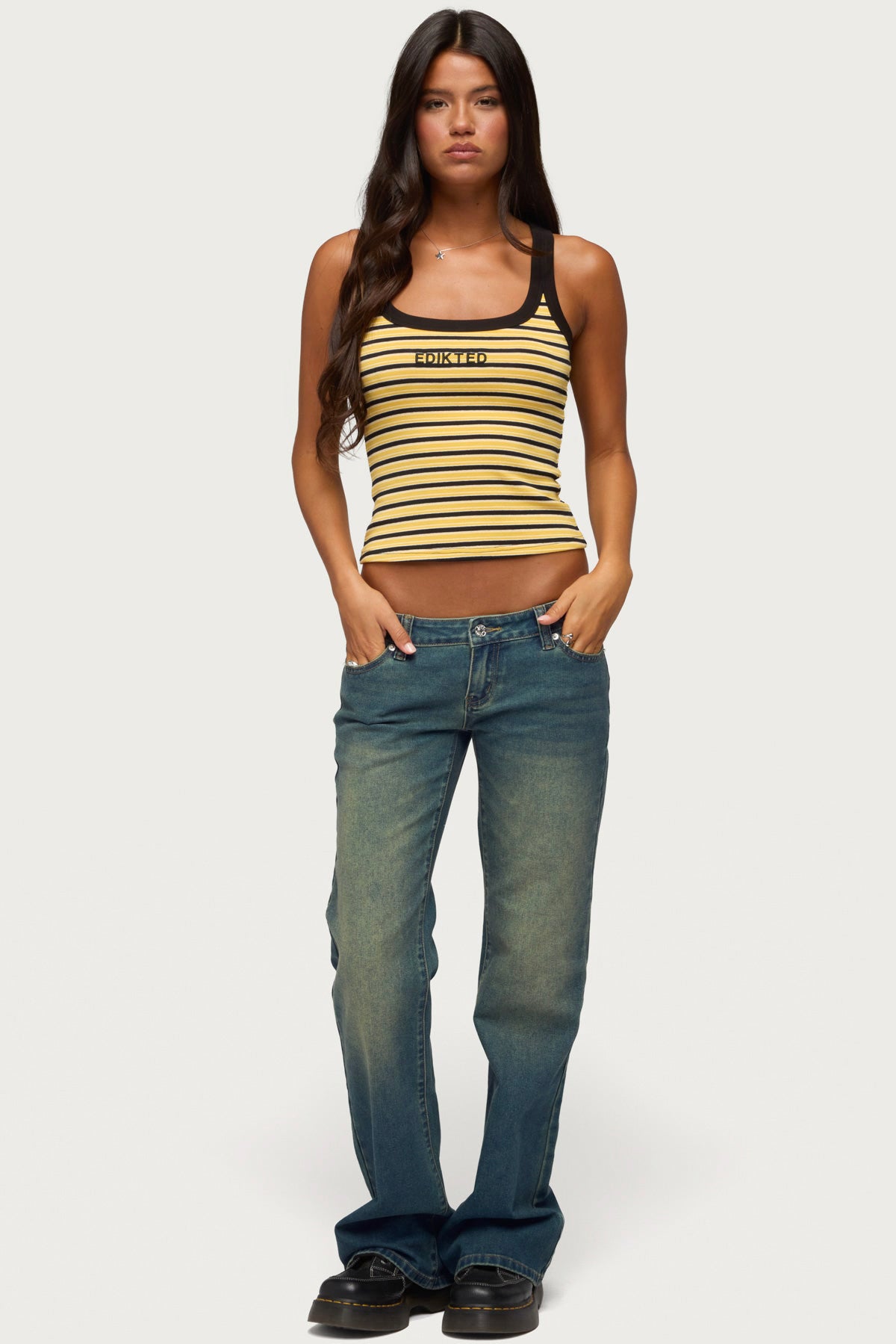 Moonie Low Rise Bootcut Jeans - Image 5