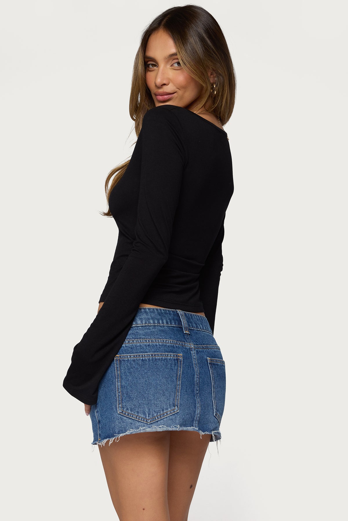 Olina Long Sleeve Keyhole Top - Image 5